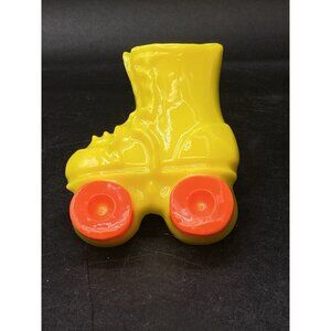 Moon Light Roller Skate Night Light 1980 Yellow Glow Plug-In Vintage